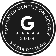 Top rated dentist on Google 300 plus 5 star reviews